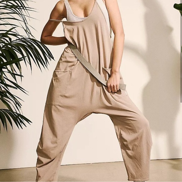 Free People Tan Jumpsuit - Picture 1 of 4